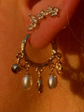 Treasured Pearl Hoops